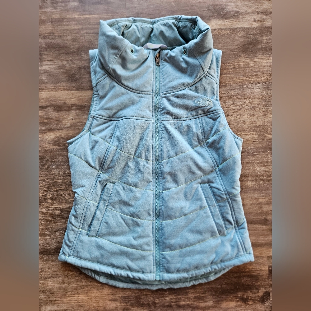 The North Face Teal Heathered Vest small